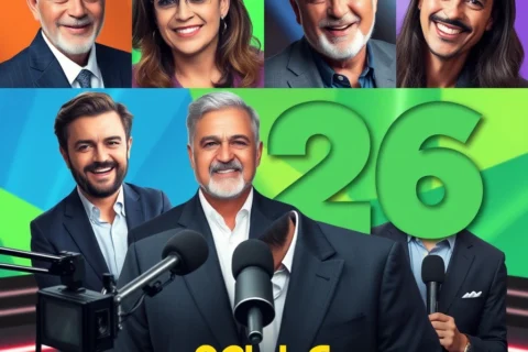 Apresentadores em Alta: Os Novos Rostos que Dominam a TV Brasileira em 2026