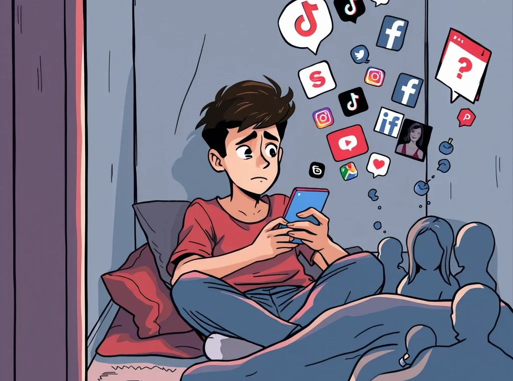 O Dilema das Redes Sociais: Entre a Conexão e a Solidão Digital